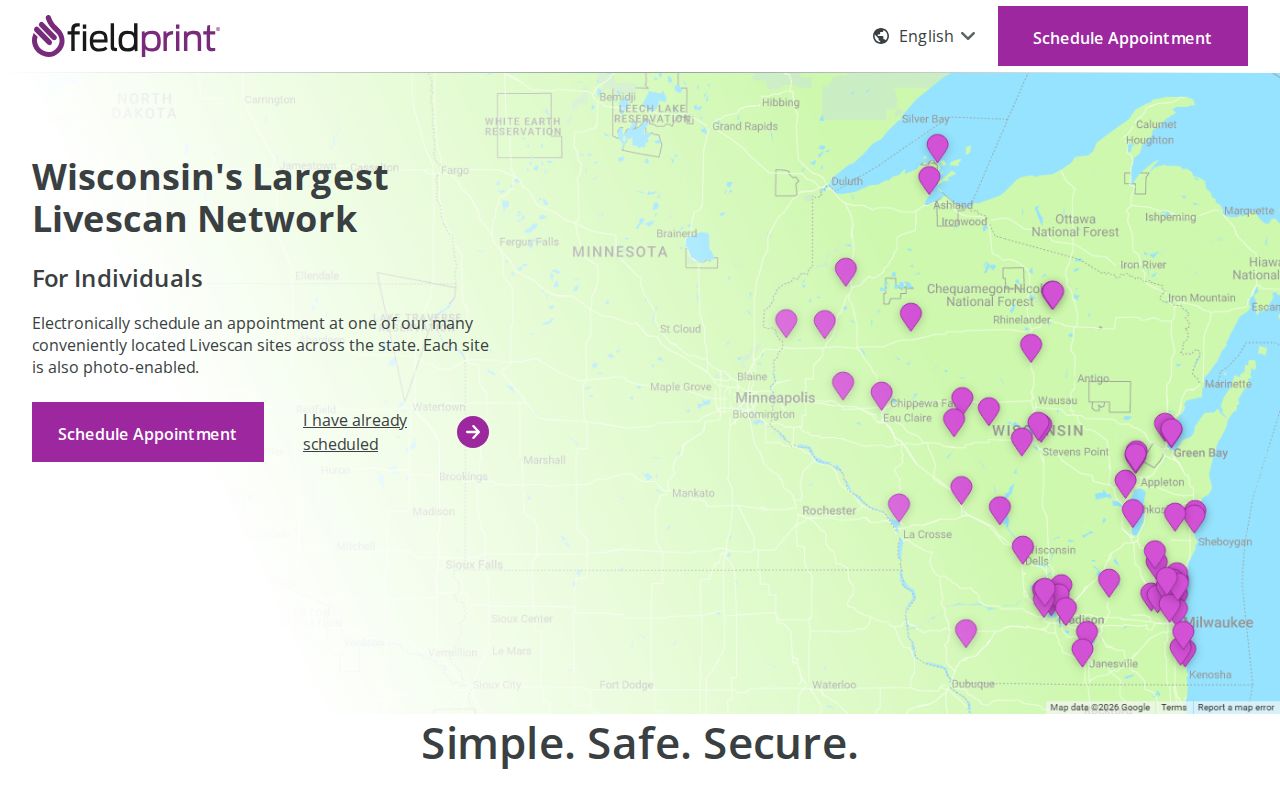 Kenosha County criminal record fingerprint appointment gateway